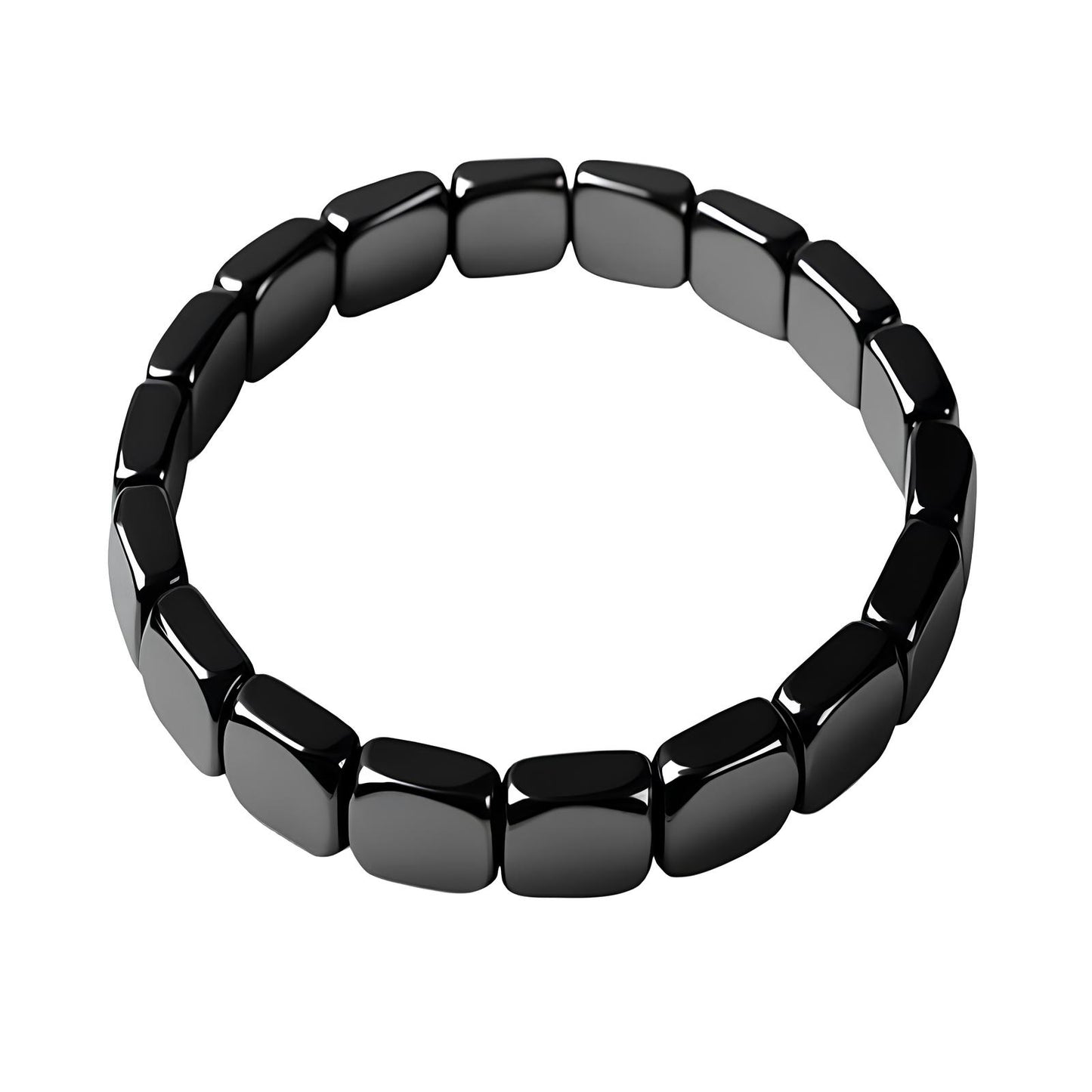 Virex Hematiet Armband - strak design, comfortabel en makkelijk te dragen
